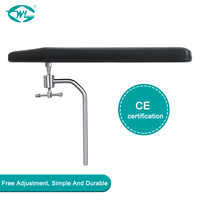 Accessoires de table d'opération WEIYE, repose-bras réglable en acier inoxydable, support de bras pour positionnement du patient sur table gynécologique