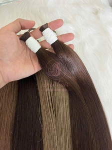 100% Chưa Qua Chế Biến Trinh Nữ Nhân Tóc Số Lượng Lớn Phần Mở Rộng Tự Nhiên Lớp Biểu Bì Phù Hợp Nguyên Liệu Tóc Ánh Sáng Màu Sắc 20 22 Inch Số Lượng Lớn Phần Mở Rộng Tóc - Product Image 5