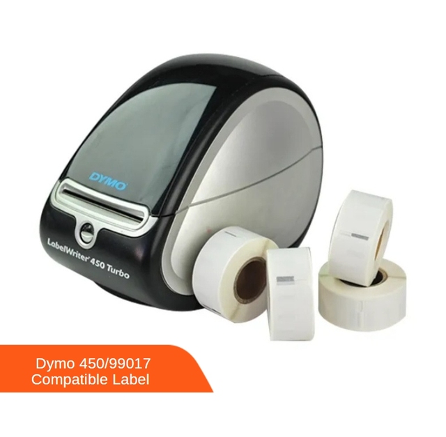 Custom Direct Thermal Label Dymo 450/99017 Compatible Label Writer Waterproof Adhesive for Shipping Model Number Adhesive Label