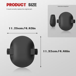 Couvre-attaches de remorque Chevrolet Silverado 2500HD 3500HD 2020-2024 en plastique noir, ajustement universel - Product Image 2