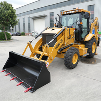 Backhoe Loader 4x4 Berkualitas Tinggi untuk Pertanian, Transportasi Hidrolik, Lokasi Konstruksi, dan Penggalian