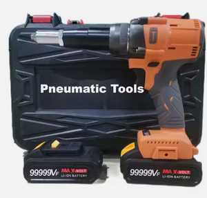 أداة برشمة كهربائية لاسلكية عالية المبيعات بقوة 10000 نيوتن، متوفرة باللون الأسود والأزرق والأحمر، تعمل بالبطارية، ذات جودة صناعية وشوط 20 ملم - Product Image 4