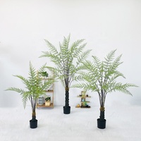Plante artificielle en plastique, fougère, 120 cm, durable, pour la décoration paysagère intérieure
