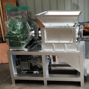 100 Modell Mini Doppelwellen-Müll zerkleinerung maschine Kunststoffschrott-Zerkleinerung maschine für Kunststoff recycling/Metall recycling