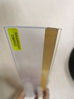 Meethope, estante plano de PVC, tira de datos de plástico adhesiva, etiqueta de precio, soporte de etiquetas, inserto, pantalla de precio de papel de altura de 50mm