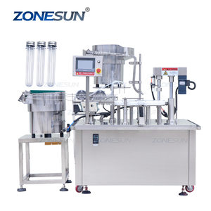 ZONESUN ZS-AFC10 Đôi Đầu Nhu Động Bơm Rõ Ràng Nhựa Thử Nghiệm Thuốc Thử Ống Điền Và Đóng Nắp Máy - Product Image 1
