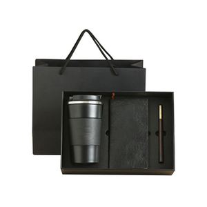Caja de Regalo para el Día de San Valentín 2025, Juego de 3 Piezas, Cuaderno Negro y Vaso de Acero Inoxidable para Hombre - Product Image 1