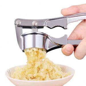 Presse-ail multifonction semi-automatique en acier inoxydable écologique pour la cuisine, outil double usage pour noix, fruits et légumes - Product Image 2