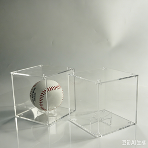 Wholesale Ultra Clear Foldable <b>Acrylic</b> Sports Ball Holder for Memorabilia Collection - Product Image 6