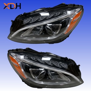 Pour <span class=keywords><strong>Mercedes</strong></span>-Benz W205 Phare C200 C260 C300 <span class=keywords><strong>C350</strong></span> 400 450 C63 AMG Version US Phares d'origine LED DRL 2014-2018 - Product Image 1
