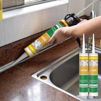 Colle acétique en silicone JOOBOND, scellant, imperméable, adhésif ODM, tube transparent 9900 pour salle de bain