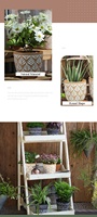 Mini Pots en argile à bonsaï imprimé de feuilles modernes, 13 pièces, petits Pots succulents