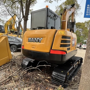 Excavatrice d'occasion SANY SY60C 6 tonnes, pelle hydraulique sur chenilles d'occasion SY75C SY95C en stock pour la vente et la livraison mondiales - Product Image 5