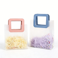 Sac fourre-tout en plastique PP givré, écologique, personnalisé, réutilisable, avec poignée, pour mariage, festival, shopping, cadeau, savon, parfum