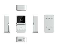 Bel pintu murah, kamera buzz wifi nirkabel dioperasikan dengan baterai ding dong, bel pintu