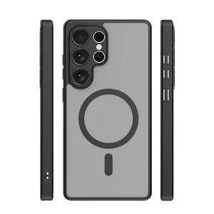 Cover S25U Traslucida Opaca Colorata Stile Semplice Custodia Magnetica per Telefono <span class=keywords><strong>Samsung</strong></span> Galaxy S25 Ultra S26 Plus - Product Image 1