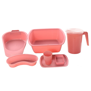 入院患者用学生向けコンビネーションパック プラスチック入院キット カップ 石鹸置き PPトレイ 洗面器 コンビネーションセット 小便器 - Product Image 3