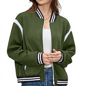<b>Women</b>’s Varsity Bomber <b>Jacket</b> Custom Logo <b>Lightweight</b> Baseball <b>Jacket</b> Manufacturer - Product Image 1