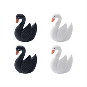 Ornamenti di cigni bianchi e neri, decorazioni per micropaesaggi, decorazioni, regalo Zakka - Product Image 5