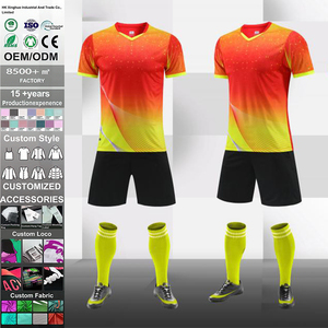 Uniforme de Fútbol para Hombre, Manga Corta, Secado Rápido, Transpirable, 100% Poliéster, Uniforme de Entrenamiento para Competencia de Verano - Product Image 3