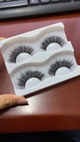 Juego de pestañas postizas Hui, pestañas de visón de imitación tenues, pestañas postizas hechas a mano esponjosas, 9MM, 18MM, 25MM, aspecto Natural, pestañas de una caja