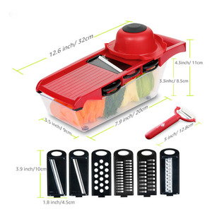Hot Selling <b>Multifunction</b> <b>Vegetable</b> <b>Cutter</b> Manual Kitchen with Steel Blade Slicer - Product Image 6