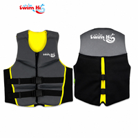 Gilet de sauvetage personnalisé avec logo, en néoprène léger, gilet de sécurité aquatique pour enfants, OEM, gilet de sauvetage à haute flottabilité pour enfants