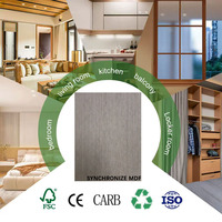 MDF stratifié mélaminé synchronisé double face, écologique, résistant à l'humidité, E1, cuisine, 3 mm, brillant