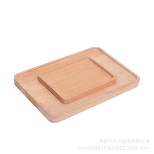Plateau de service rectangulaire en bois naturel pour le thé, le café, les collations, utilisation sur la table à manger - Product Image 5
