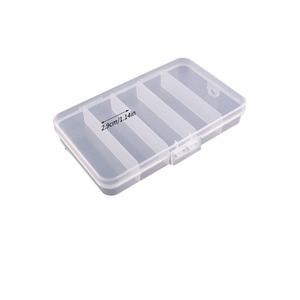 Ytqhxy Caja de almacenamiento de plástico transparente con 5 compartimentos para aparejos de pesca, anzuelos y accesorios - Product Image 2