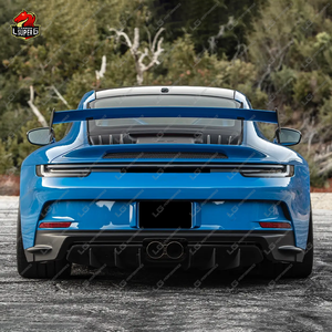 Kit de carrocería GR3 <span class=keywords><strong>RS</strong></span> de alto rendimiento para <span class=keywords><strong>Porsche</strong></span> <span class=keywords><strong>911</strong></span> <span class=keywords><strong>991</strong></span> 992 actualización media fibra de carbono parachoques de coche Spoiler guardabarros capó faldas laterales - Product Image 6