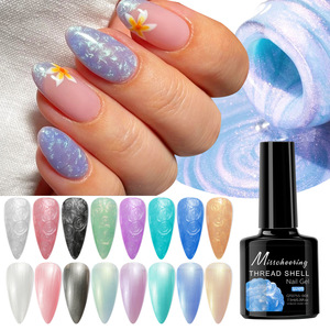 <span class=keywords><strong>Vernis</strong></span> à ongles gel UV effet fil de sirène 12 couleurs, <span class=keywords><strong>semi</strong></span>-<span class=keywords><strong>permanent</strong></span>, scintillant, effet œil de chat pour nail art - Product Image 1
