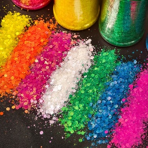 All'ingrosso più recente 2oZ Shaker Pet arcobaleno alla rinfusa grosso Glitter Mix per unghie natale Snowglobe alta lucentezza Glitter iridescente - Product Image 3