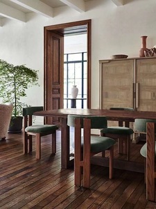 Sedia da Pranzo in Velluto Bianco Stile Moderno e Semplice, Gambe in <span class=keywords><strong>Legno</strong></span> Massello Nordico, Sedia da Caffè, Arredamento per la Casa - Product Image 4