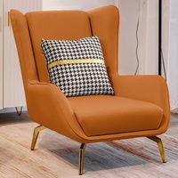 Chaise de salon moderne minimaliste de luxe nordique de haute qualité, réglable, avec pieds en métal et dossier solide, en vente chaude