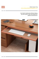 Bureau simple et moderne pour la maison, bureau d'étudiant, bureau d'ordinateur individuel pour employé avec tiroir de rangement