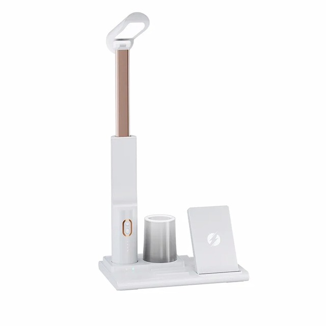Table Lamp Wireless Charger Station 3 in 1 Multifunction Foldable LED Eye Protection Book Lamp Magnetic Charger Fast Charge