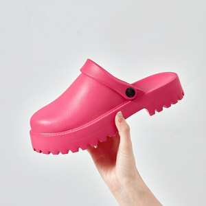 Sandales Mule Type Birkenstocks pour Femmes à Plateforme Élevée, <span class=keywords><strong>Sabots</strong></span> de Jardin à Semelle Épaisse avec Logo Personnalisé - Product Image 5