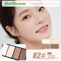 Palette de fard à joues de marque privée, fini mat naturel, poudre de contour pour tous types de peau, utilisation en salon
