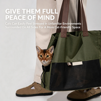 Sac de transport respirant en maille légère et imperméable pour chiens et chats, idéal pour l'été en extérieur, avec ouverture pour la tête, sac à bandoulière