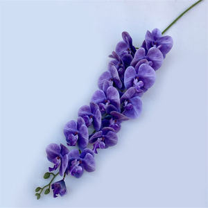 Vente en gros <span class=keywords><strong>de</strong></span> <span class=keywords><strong>15</strong></span> têtes <span class=keywords><strong>de</strong></span> fleurs d'orchidée Phalaenopsis artificielles à longue tige, toucher réaliste, grandes, pour la décoration <span class=keywords><strong>de</strong></span> la maison et des mariages - Product Image 6