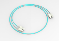 Kabel Patch Fiber Optik SC APC G652D Multi-Mode Dup-Core Pigtail 3.0mm dengan Selubung LSZH Tahan Lama untuk Telekomunikasi Luar Ruangan FTTH