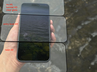 Verre trempé anti-reflet AR pour iPhone 17 Pro Max / 16 / 15 / 14 Plus / 13/12, dureté 9H, anti-poussière automatique, sans bulles