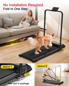 Tapis Roulant Compatto con Telecomando Intelligente, Regolazione della Velocità, Motore Silenzioso da 2,25HP, Tapis Roulant Sottile da Scrivania Bianco per Fitness ed Esercizio - Product Image 4