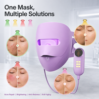 Masque facial sans fil en silicone personnalisé pour la thérapie par lumière rouge LED, masque de beauté pour le visage, thérapie par lumière 4D
