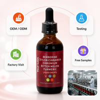 Gouttes de cannelle de Ceylan 60 ml pour l'équilibre métabolique, OEM ODM