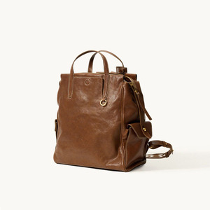 Unisex Vintage Leather <b>Backpack</b> <b>Large</b> Capacity Laptop Bag for Work Commute School Travel - Product Image 5