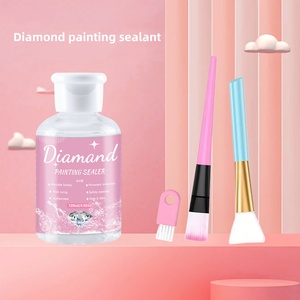 Pegamento para Pintura de Diamantes al por Mayor, Sellador de Pintura de Diamantes de 120ml, Pegamento para Rompecabezas con Efecto Brillante de Fijación Permanente para Rompecabezas - Product Image 2