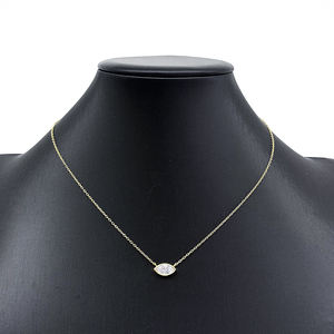 Usine Direct <span class=keywords><strong>Prix</strong></span> De Gros Brillant Classique Yeux Zircon Pendentif Collier Géométrique 925 Sterling Mode Fine Silver Colliers - Product Image 3