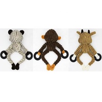 Fabricant de jouets pour chiens avec anneau en caoutchouc, couineur de singe, jouets pour animaux de compagnie, offre spéciale, U-PETS
